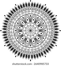A mandala is a geometric configuration of symbols and patterns that often holds spiritual, ritualistic, or artistic meaning across many cultures—especially in Hinduism and Buddhism.