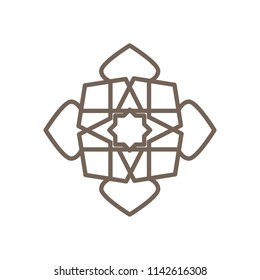 Mandala Geometric Crystal Shape Octagon Symbol Illustration Graphic Design