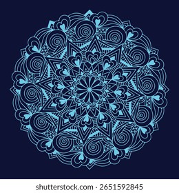 A mandala is a geometric design that symbolizes the universe, balance, and harmony. Often used in spiritual and meditative practices, each mandala tells a unique story through its intricate patterns