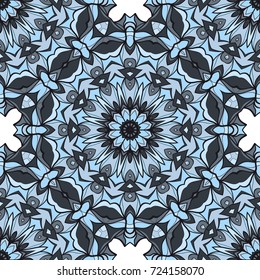mandala geometric lace ornament. Vector seamless pattern. Modern stylish design. for design, wallpaper, invitation.