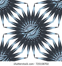 mandala geometric lace ornament. Vector seamless pattern. Modern stylish design. for design, wallpaper, invitation.