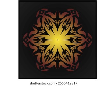 Mandala geometric pattern design template 