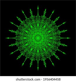 Mandala geometry. Fractal outer space.
