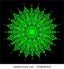 Mandala. Geometry. Fractal outer space.