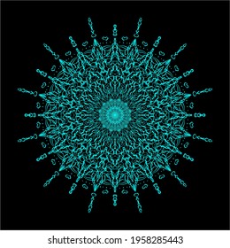 Mandala. Geometry. Fractal outer space.