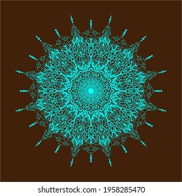 Mandala. Geometry. Fractal outer space.