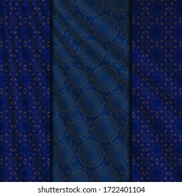 Mandala Geometry Pattern Design Set. Perfect for backgrounds and wallpaper designs.