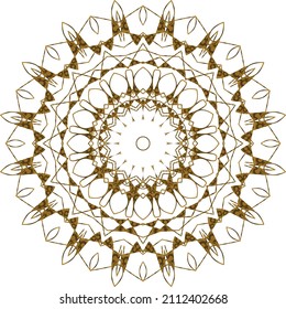 Mandala Gold background abstract vector element decoration decorative. This is an Mandala Gold  Gradation that we created ourselves, and this icon we market to you, you can use for commercial 
