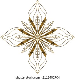 Mandala Gold background abstract vector element decoration decorative. This is an Mandala Gold  Gradation that we created ourselves, and this icon we market to you, you can use for commercial 