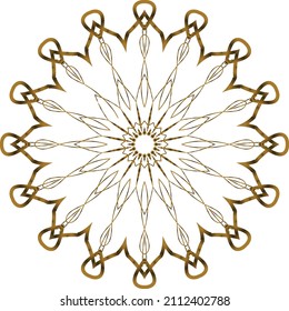 Mandala Gold background abstract vector element decoration decorative. This is an Mandala Gold  Gradation that we created ourselves, and this icon we market to you, you can use for commercial 
