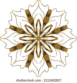 Mandala Gold background abstract vector element decoration decorative. This is an Mandala Gold  Gradation that we created ourselves, and this icon we market to you, you can use for commercial 