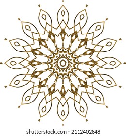 Mandala Gold background abstract vector element decoration decorative. This is an Mandala Gold  Gradation that we created ourselves, and this icon we market to you, you can use for commercial 