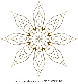 Mandala Gold background abstract vector element decoration decorative. This is an Mandala Gold  Gradation that we created ourselves, and this icon we market to you, you can use for commercial