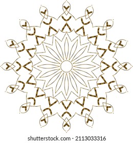 Mandala Gold background abstract vector element decoration decorative. This is an Mandala Gold  Gradation that we created ourselves, and this icon we market to you, you can use for commercial