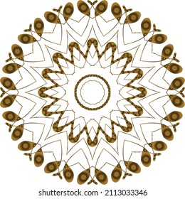 Mandala Gold background abstract vector element decoration decorative. This is an Mandala Gold  Gradation that we created ourselves, and this icon we market to you, you can use for commercial