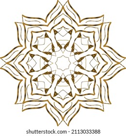 Mandala Gold background abstract vector element decoration decorative. This is an Mandala Gold  Gradation that we created ourselves, and this icon we market to you, you can use for commercial