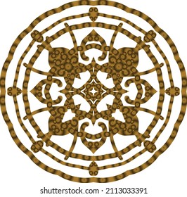 Mandala Gold background abstract vector element decoration decorative. This is an Mandala Gold  Gradation that we created ourselves, and this icon we market to you, you can use for commercial