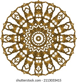 Mandala Gold background abstract vector element decoration decorative. This is an Mandala Gold  Gradation that we created ourselves, and this icon we market to you, you can use for commercial