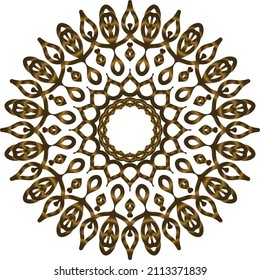 Mandala Gold background abstract vector element decoration decorative. This is an Mandala Gold  Gradation that we created ourselves, and this icon we market to you, you can use for commercial