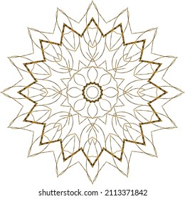 Mandala Gold background abstract vector element decoration decorative. This is an Mandala Gold  Gradation that we created ourselves, and this icon we market to you, you can use for commercial