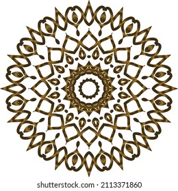 Mandala Gold background abstract vector element decoration decorative. This is an Mandala Gold  Gradation that we created ourselves, and this icon we market to you, you can use for commercial