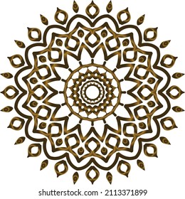 Mandala Gold background abstract vector element decoration decorative. This is an Mandala Gold  Gradation that we created ourselves, and this icon we market to you, you can use for commercial