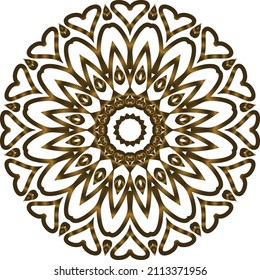 Mandala Gold background abstract vector element decoration decorative. This is an Mandala Gold  Gradation that we created ourselves, and this icon we market to you, you can use for commercial