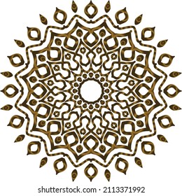 Mandala Gold background abstract vector element decoration decorative. This is an Mandala Gold  Gradation that we created ourselves, and this icon we market to you, you can use for commercial