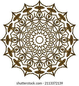 Mandala Gold background abstract vector element decoration decorative. This is an Mandala Gold  Gradation that we created ourselves, and this icon we market to you, you can use for commercial