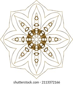 Mandala Gold background abstract vector element decoration decorative. This is an Mandala Gold  Gradation that we created ourselves, and this icon we market to you, you can use for commercial