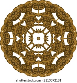 Mandala Gold background abstract vector element decoration decorative. This is an Mandala Gold  Gradation that we created ourselves, and this icon we market to you, you can use for commercial