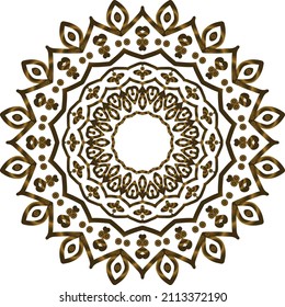 Mandala Gold background abstract vector element decoration decorative. This is an Mandala Gold  Gradation that we created ourselves, and this icon we market to you, you can use for commercial
