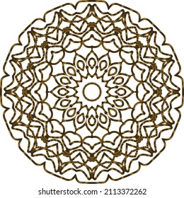 Mandala Gold background abstract vector element decoration decorative. This is an Mandala Gold  Gradation that we created ourselves, and this icon we market to you, you can use for commercial