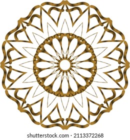 Mandala Gold background abstract vector element decoration decorative. This is an Mandala Gold  Gradation that we created ourselves, and this icon we market to you, you can use for commercial