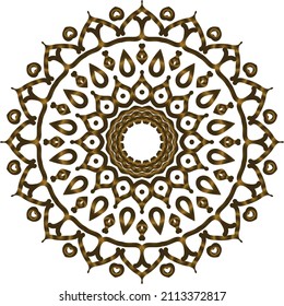 Mandala Gold background abstract vector element decoration decorative. This is an Mandala Gold  Gradation that we created ourselves, and this icon we market to you, you can use for commercial 