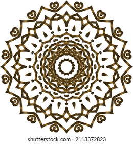 Mandala Gold background abstract vector element decoration decorative. This is an Mandala Gold  Gradation that we created ourselves, and this icon we market to you, you can use for commercial 