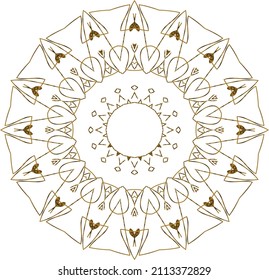 Mandala Gold background abstract vector element decoration decorative. This is an Mandala Gold  Gradation that we created ourselves, and this icon we market to you, you can use for commercial 