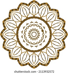 Mandala Gold background abstract vector element decoration decorative. This is an Mandala Gold  Gradation that we created ourselves, and this icon we market to you, you can use for commercial