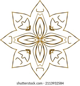 Mandala Gold background abstract vector element decoration decorative. This is an Mandala Gold  Gradation that we created ourselves, and this icon we market to you, you can use for commercial