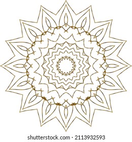 Mandala Gold background abstract vector element decoration decorative. This is an Mandala Gold  Gradation that we created ourselves, and this icon we market to you, you can use for commercial