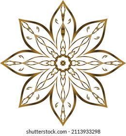Mandala Gold background abstract vector element decoration decorative. This is an Mandala Gold  Gradation that we created ourselves, and this icon we market to you, you can use for commercial
