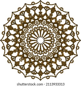 Mandala Gold background abstract vector element decoration decorative. This is an Mandala Gold  Gradation that we created ourselves, and this icon we market to you, you can use for commercial