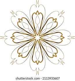 Mandala Gold background abstract vector element decoration decorative. This is an Mandala Gold  Gradation that we created ourselves, and this icon we market to you, you can use for commercial