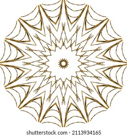 Mandala Gold background abstract vector element decoration decorative. This is an Mandala Gold  Gradation that we created ourselves, and this icon we market to you, you can use for commercial