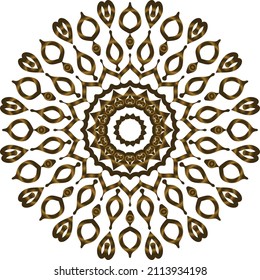 Mandala Gold background abstract vector element decoration decorative. This is an Mandala Gold  Gradation that we created ourselves, and this icon we market to you, you can use for commercial