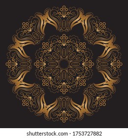 Mandala Gold Premium Vector Art