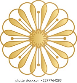 mandala goldan art vector eps 
