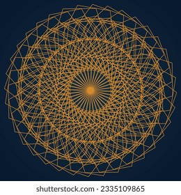 mandala goldener Farbvektor, Vorlage, India, Silhouette, indian, asian, Grenze, Tattoo, Muster, Umriss, Design, Hintergrund, abstrakte, Blume, Hochzeit, Kunst, Hand, Illustration, Yoga, Blumen