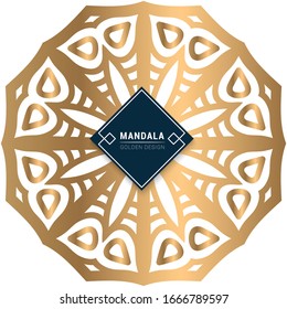 Mandala Golden Design Vector.
This is mandala design make in illustrator dor logo or icon. Mandala design with golden colour for commercial use.