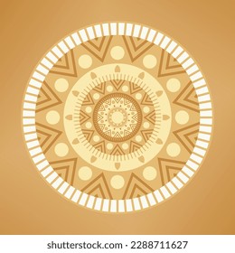 tema islámico de la época dorada de mandala